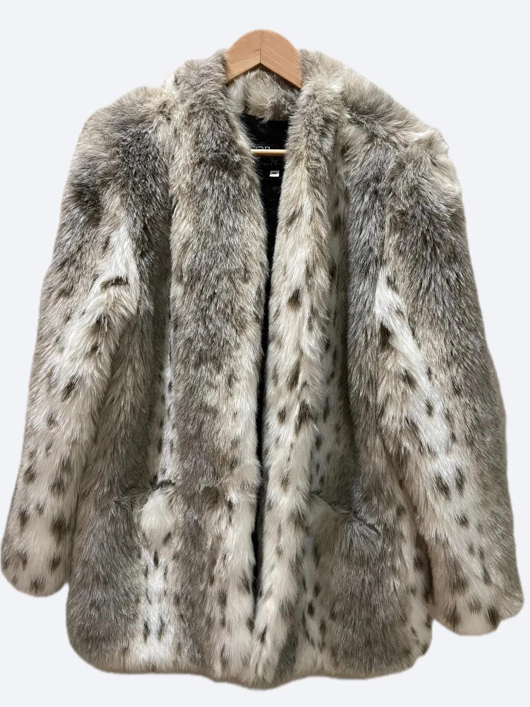 Grey and White Faux Fur Jacket image indicator(3)