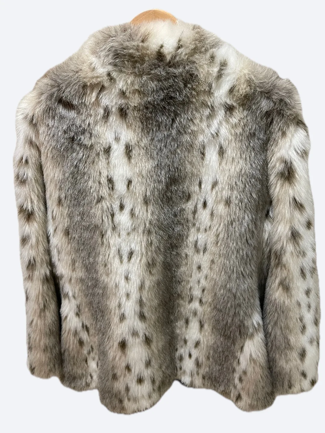 Grey and White Faux Fur Jacket image indicator(5)