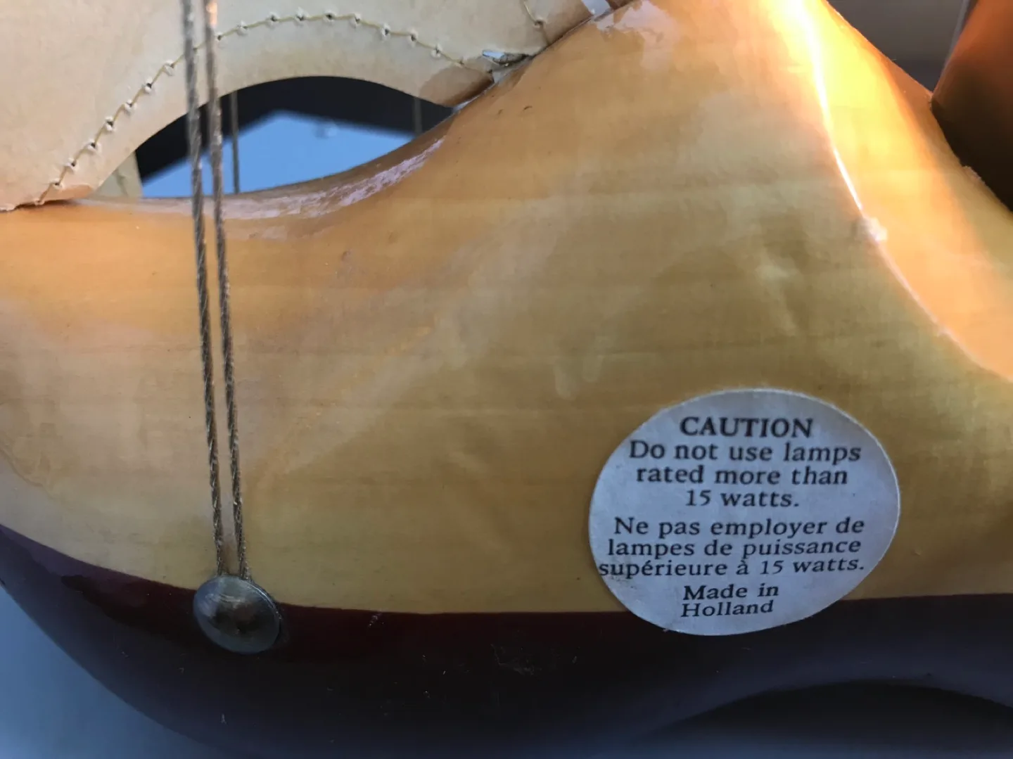 Wooden Clog Lamp, Dutch Design, Sailboat Theme image indicator(5)