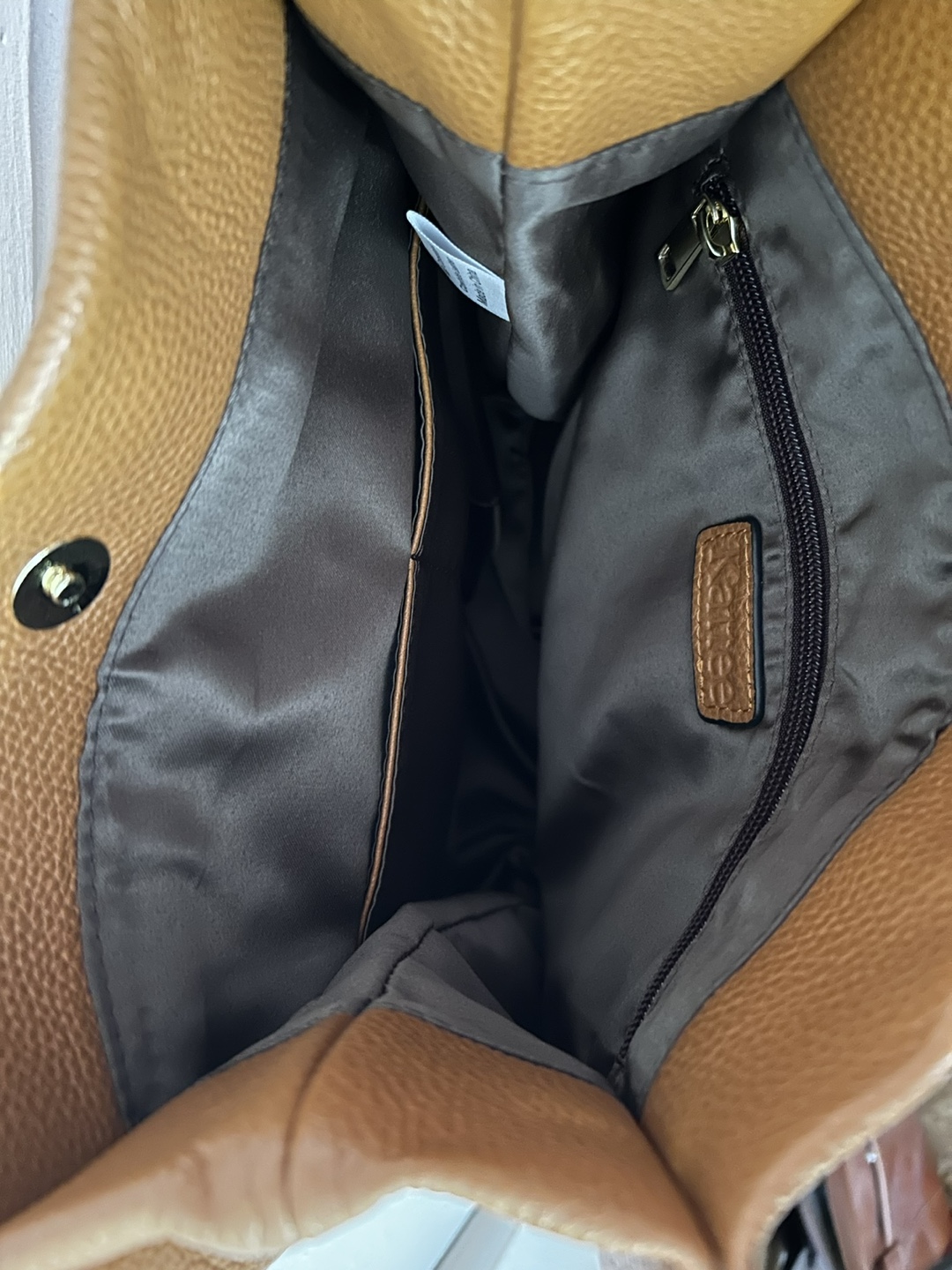Tan Leather Tote Bag - photo 3