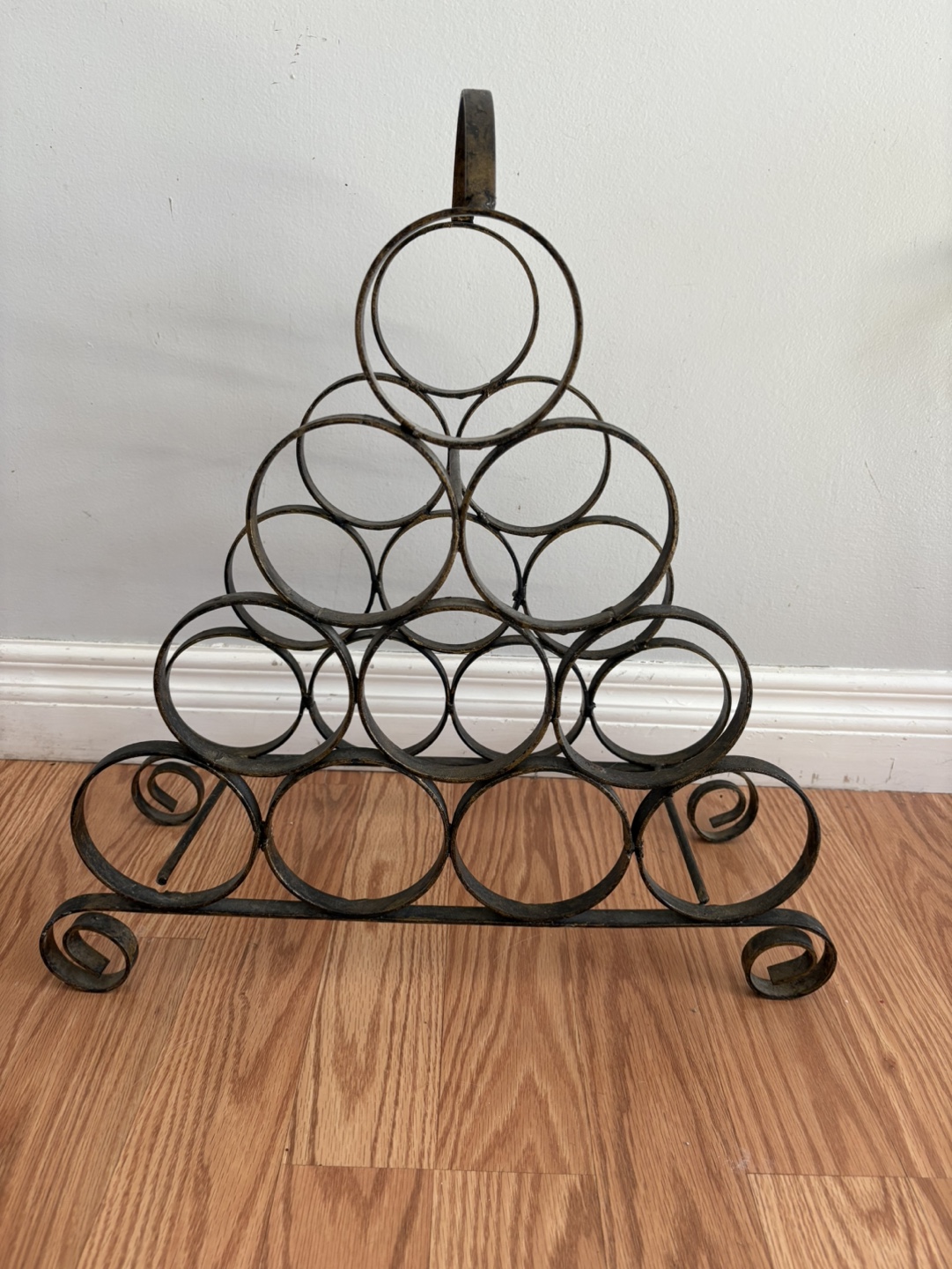 Vintage Metal Wine Rack