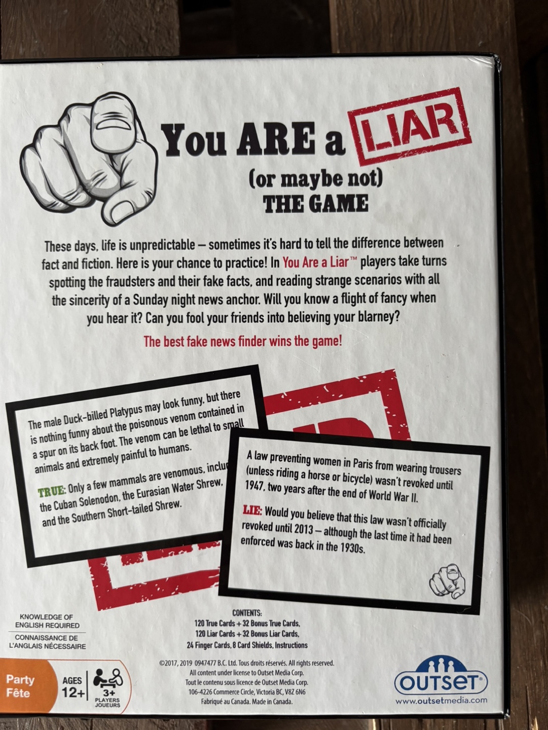 You Are a Liar Party Game - photo 2