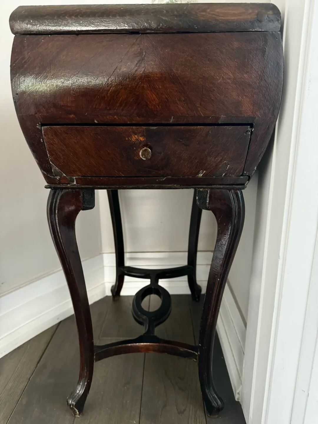 Antique solid wood side table image indicator(2)