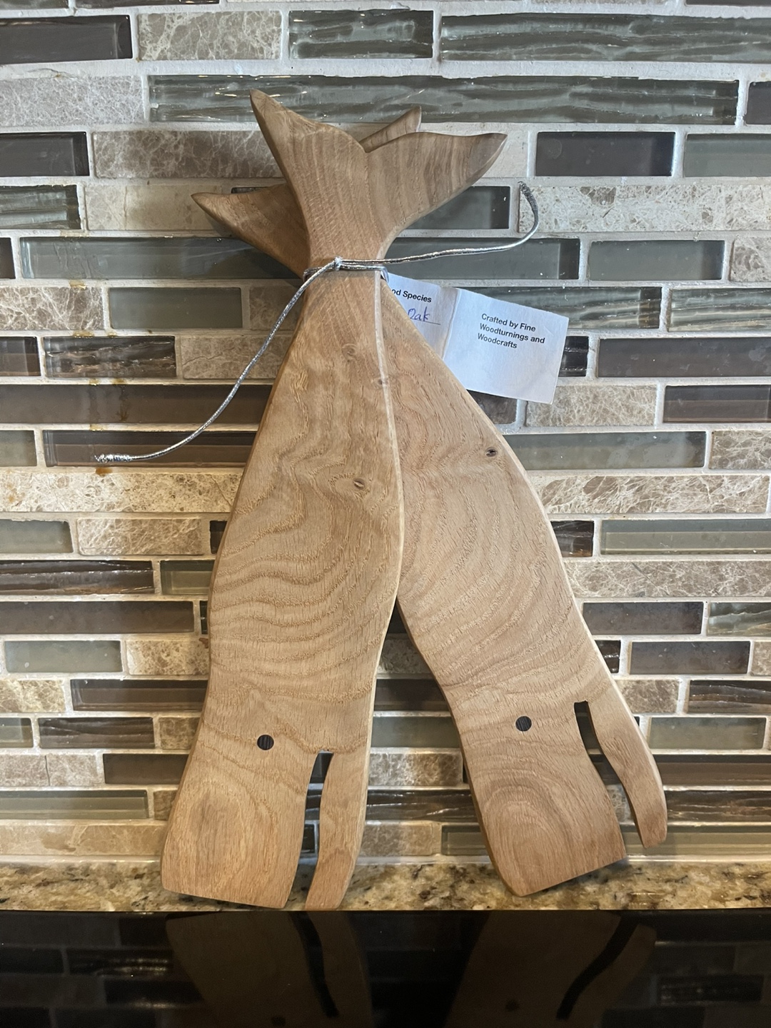 Hand-carved Wooden Salad Servers from Victoria B.C