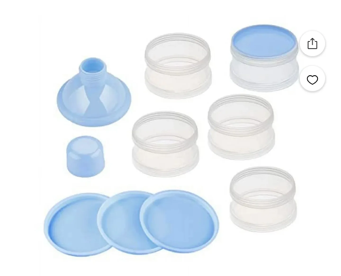 2 Pack Portable 5-Layer Milk Powder Dispenser image indicator(3)