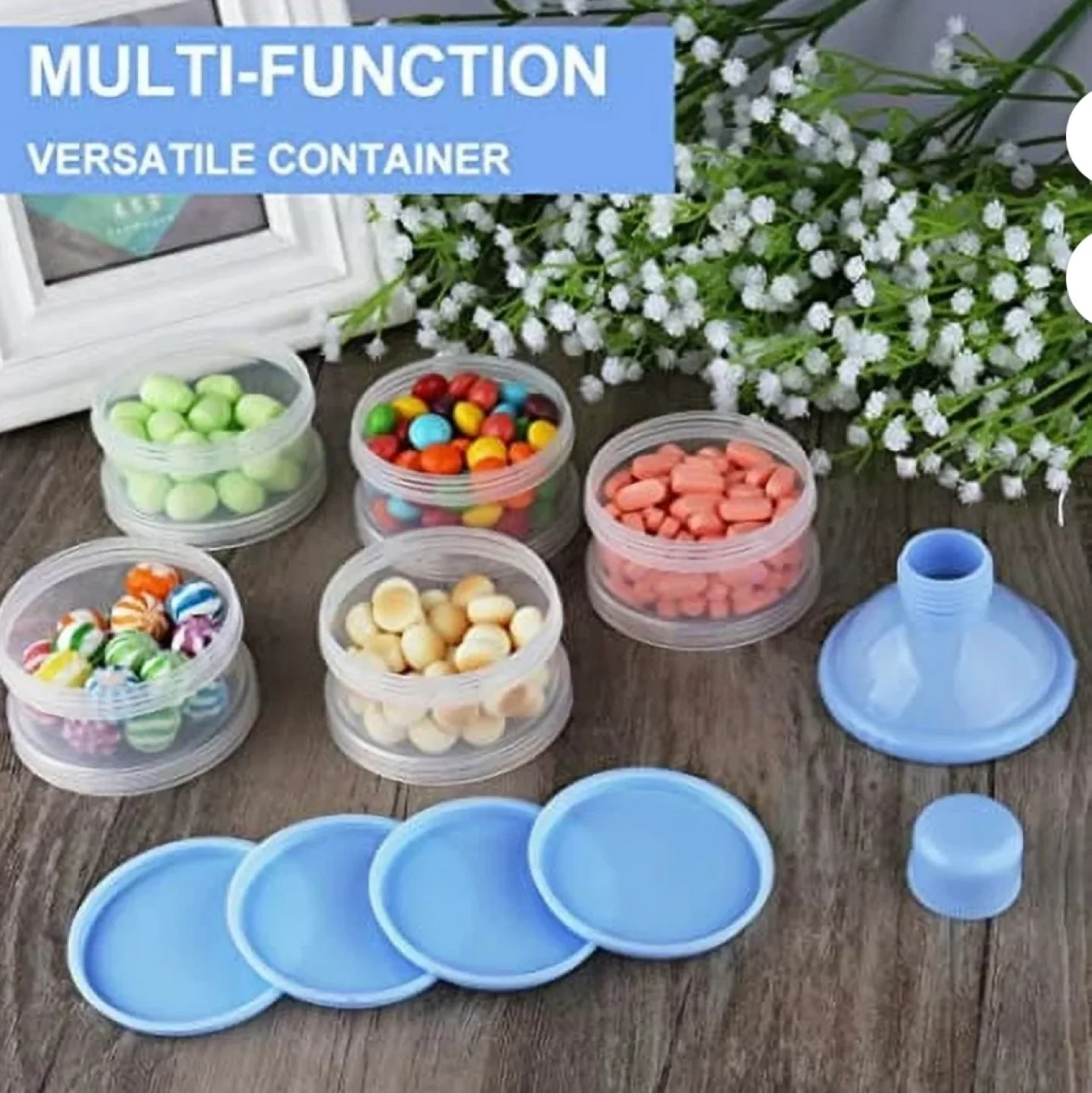 2 Pack Portable 5-Layer Milk Powder Dispenser image indicator(5)