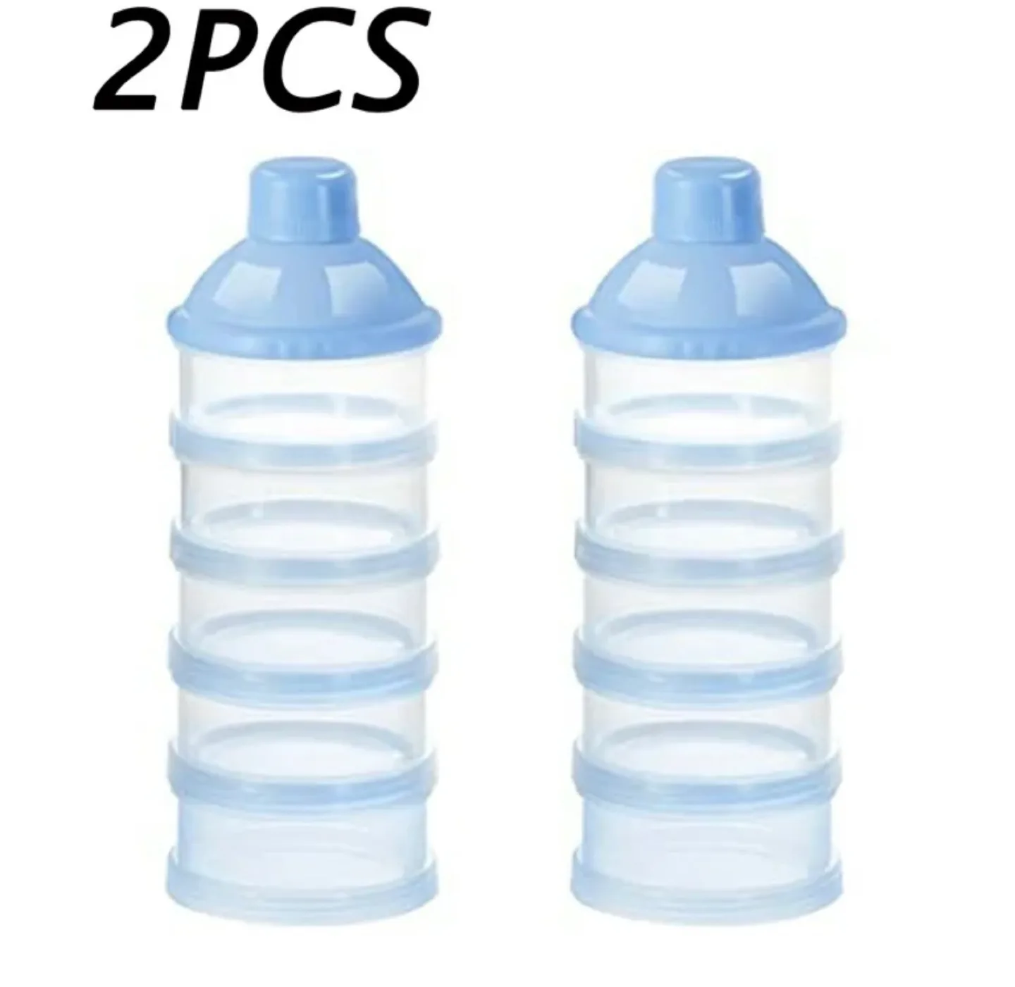 2 Pack Portable 5-Layer Milk Powder Dispenser image indicator(2)
