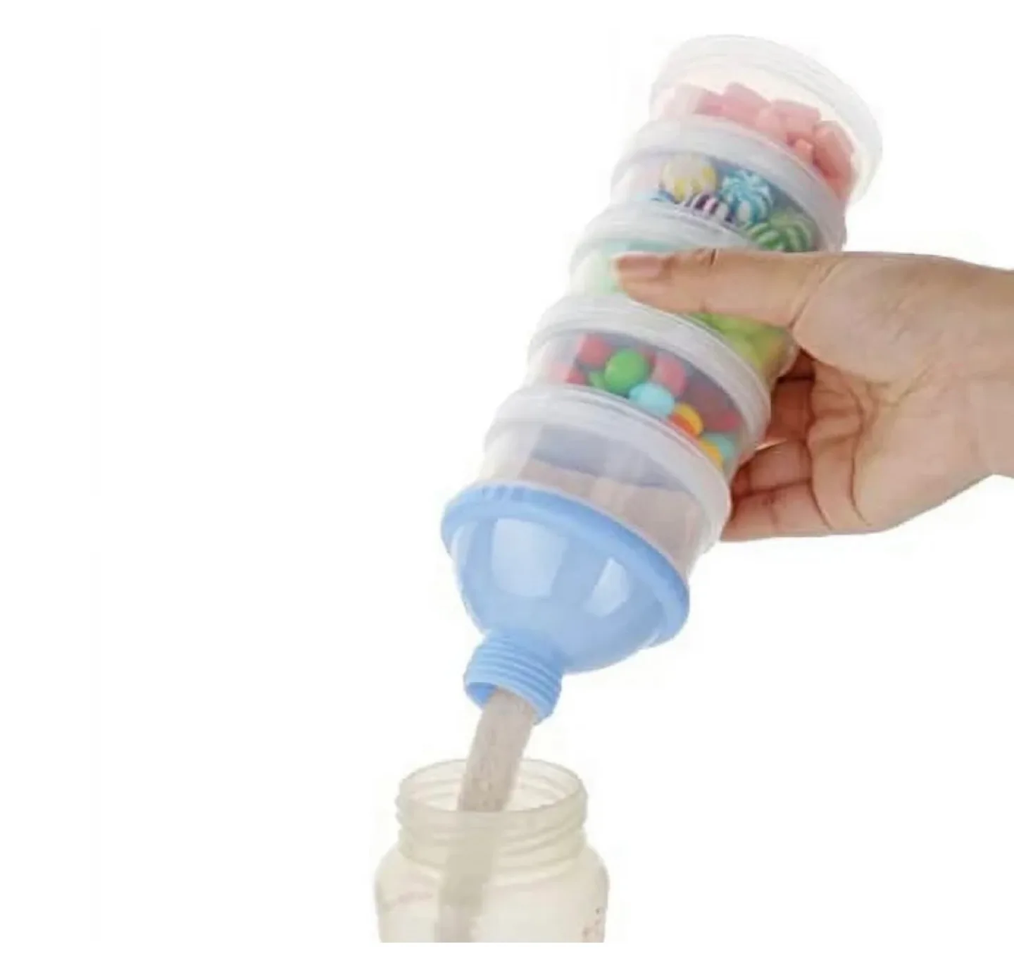 2 Pack Portable 5-Layer Milk Powder Dispenser image indicator(6)