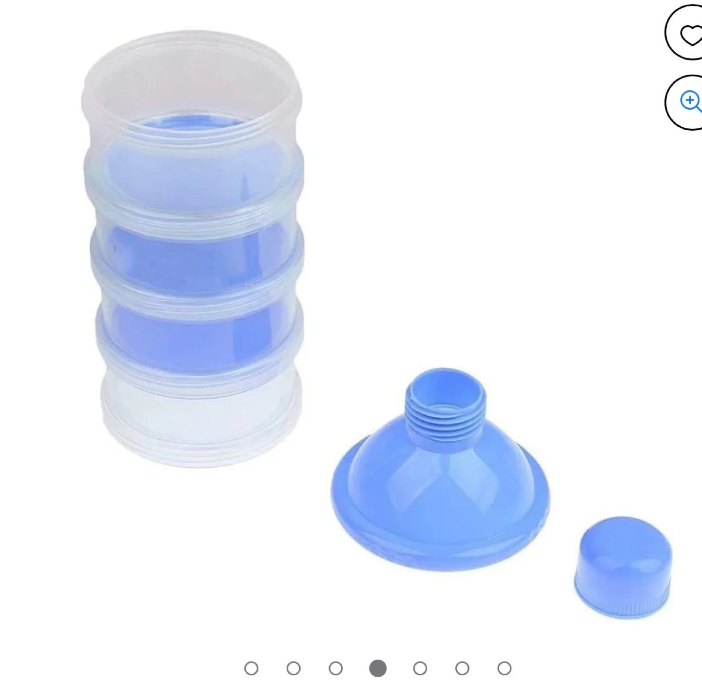 2 Pack Portable 5-Layer Milk Powder Dispenser image indicator(8)