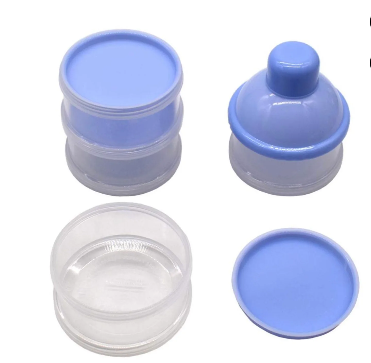 2 Pack Portable 5-Layer Milk Powder Dispenser image indicator(9)