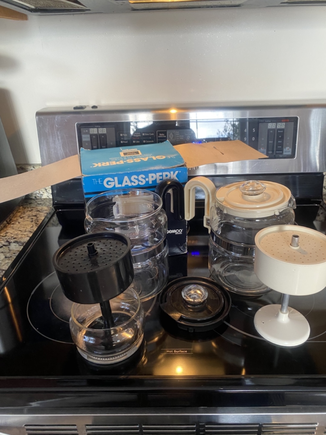 Vintage Glass-Perk Coffee Maker by Gemco