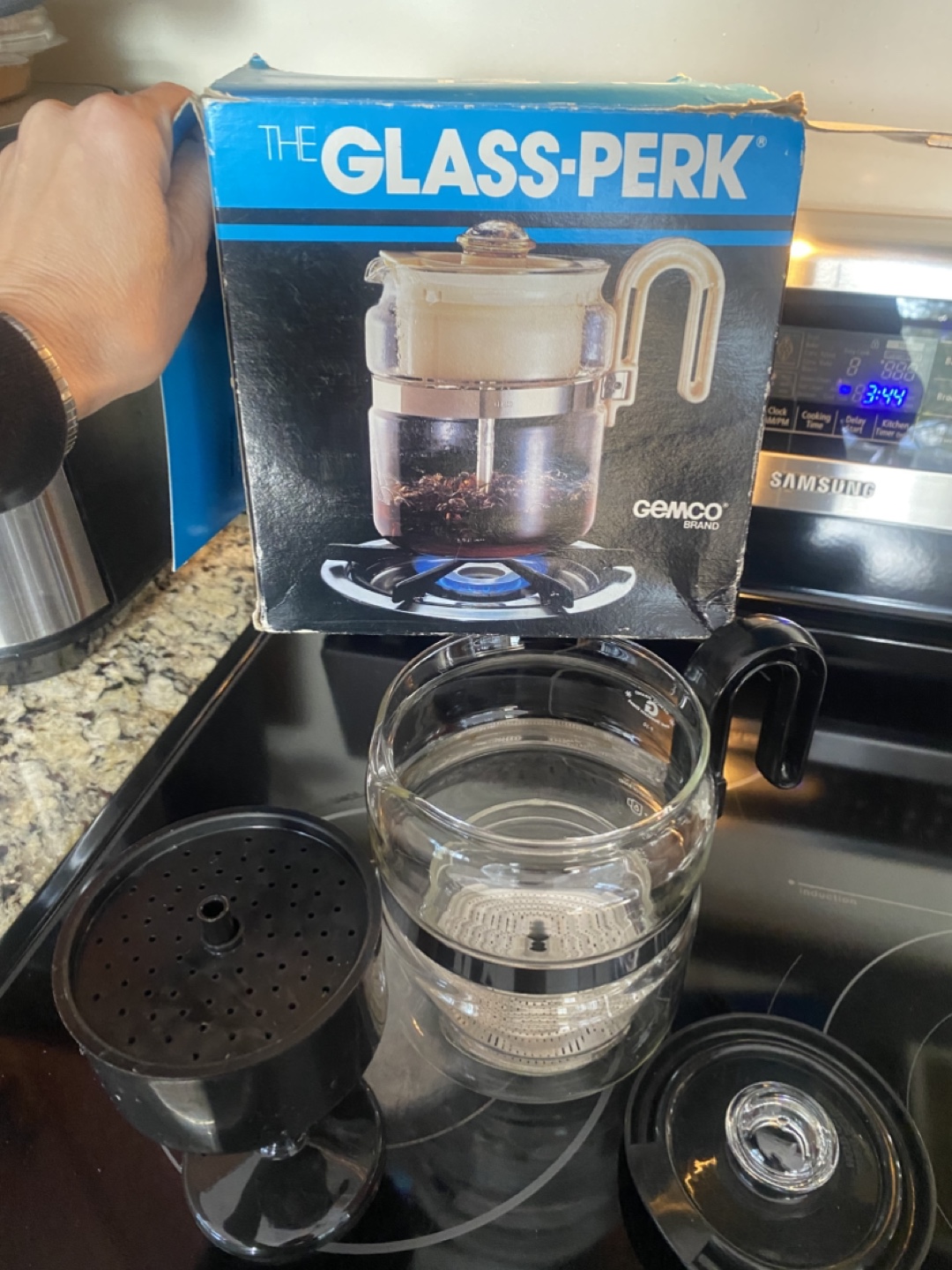 Vintage Glass-Perk Coffee Maker by Gemco - photo 3