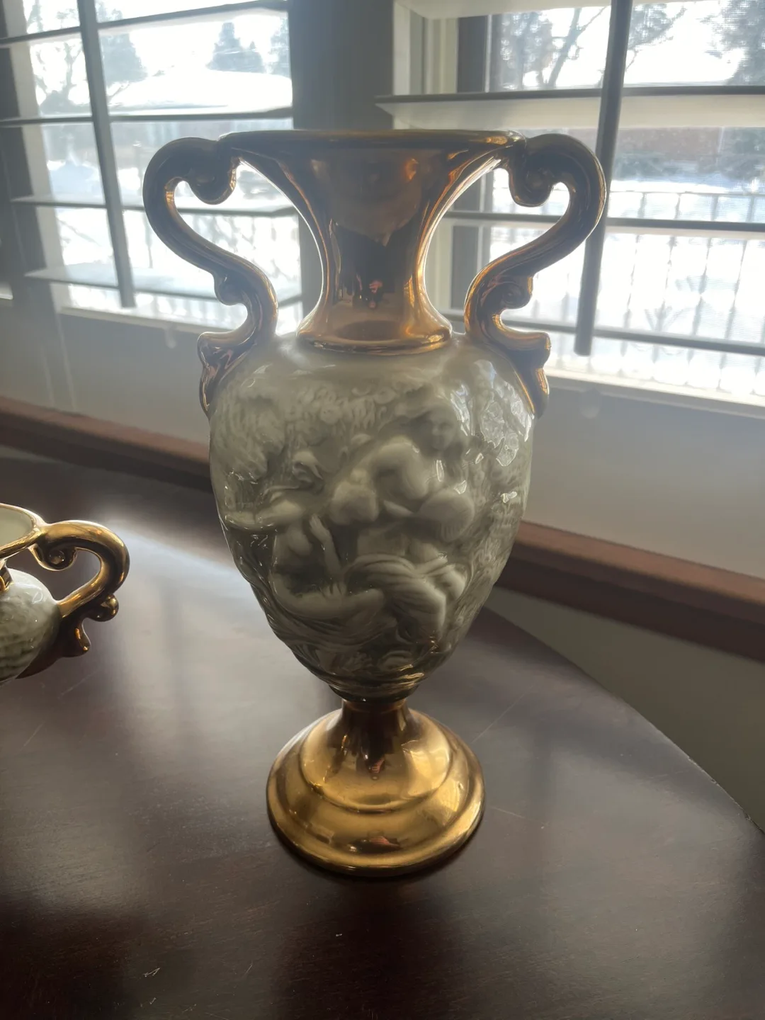 Vintage Ceramic 3-Piece Set with Gold Accents image indicator(2)