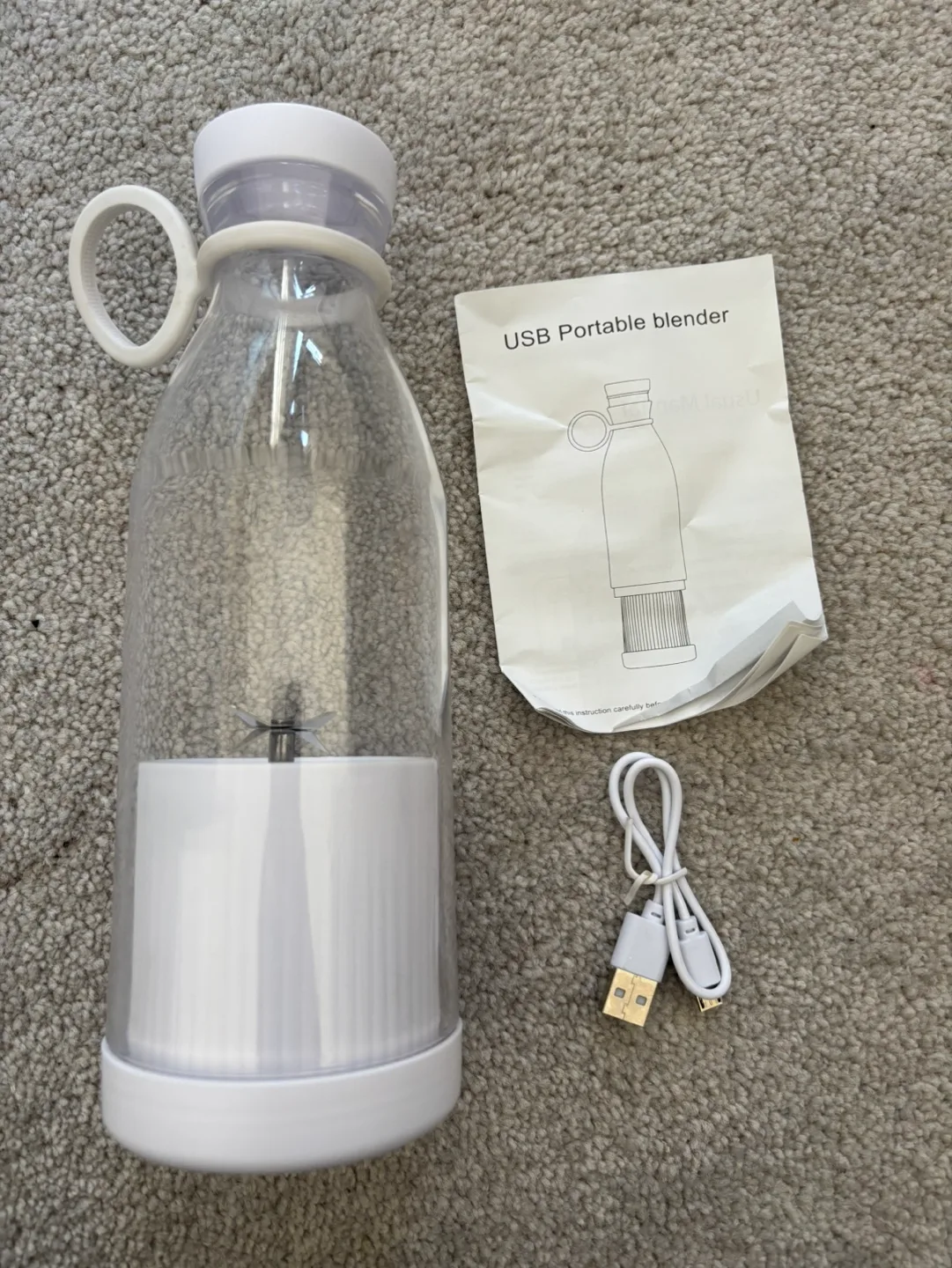 New in Box! Portable Blender Shake Juice Cordless Rechargeable image indicator(3)