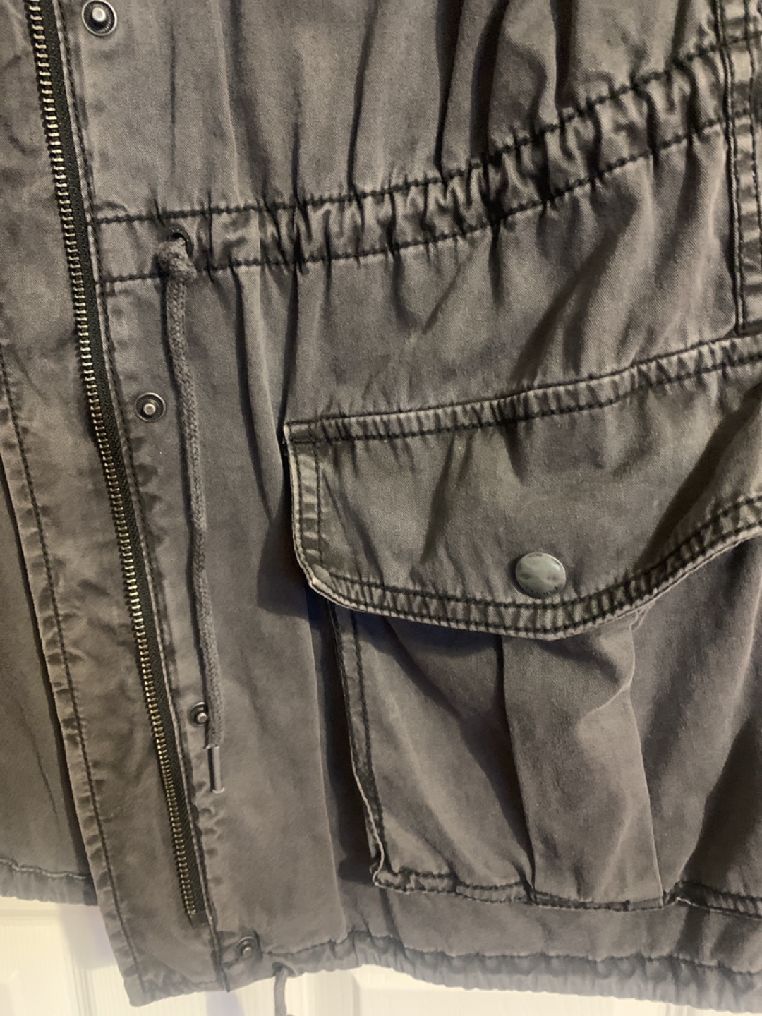 Talula Grey Utility Jacket Size Small - photo 3