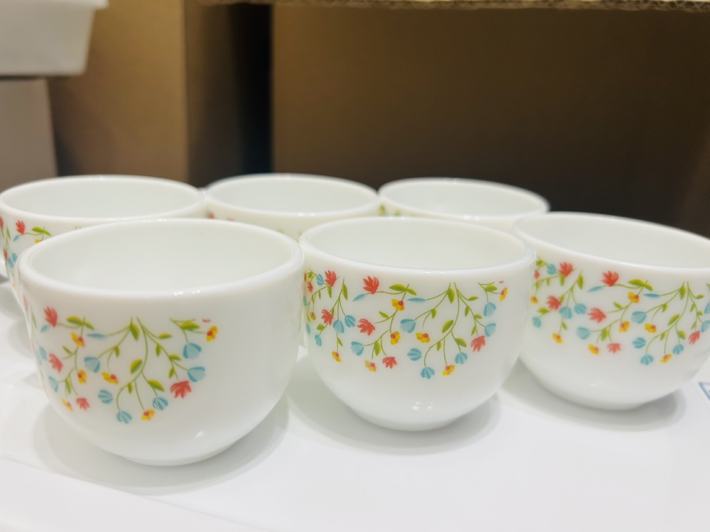 Set of 6 Corelle Teacups with Floral Design - photo 4