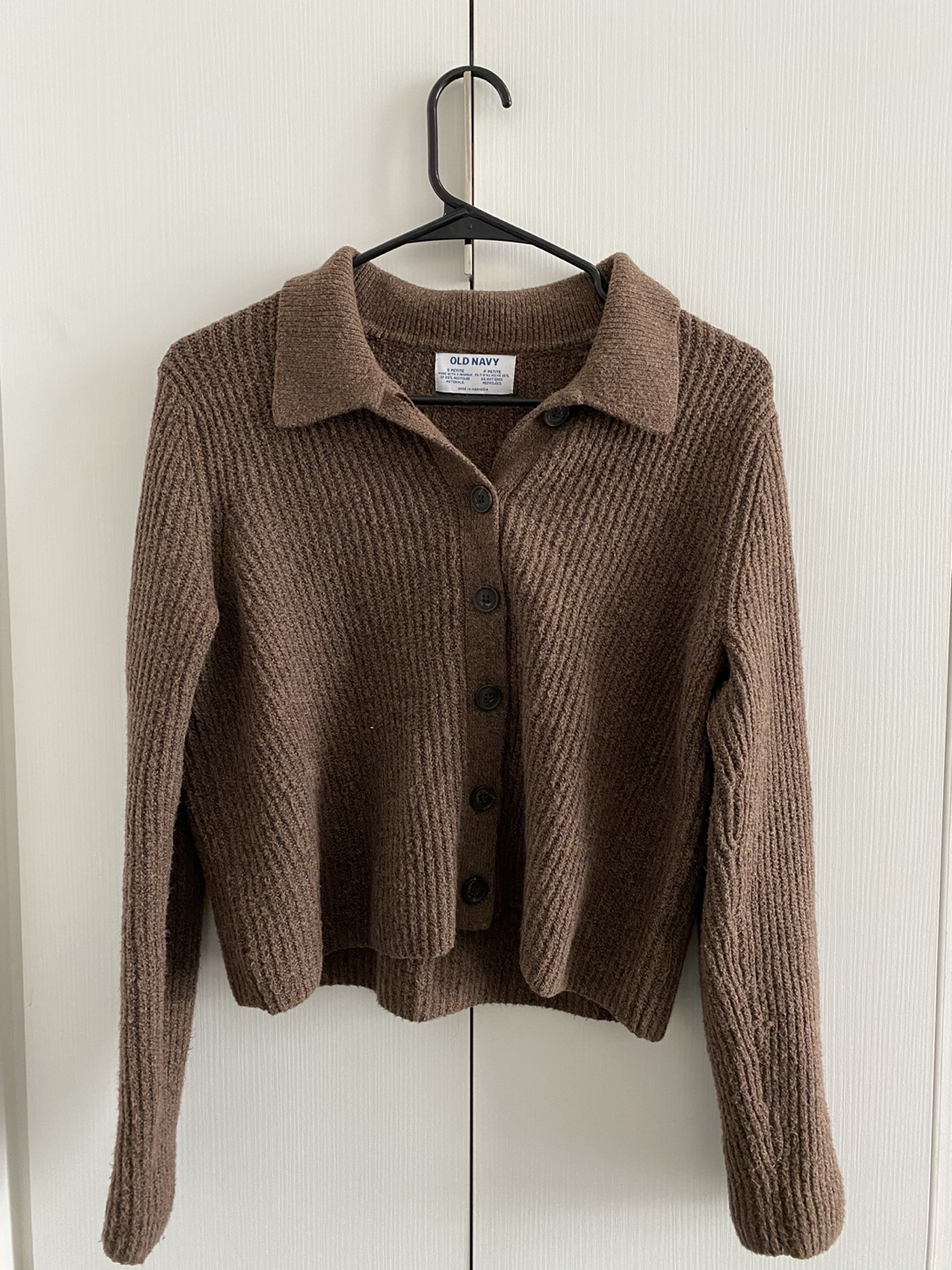 Brown Collared Cardigan Size S