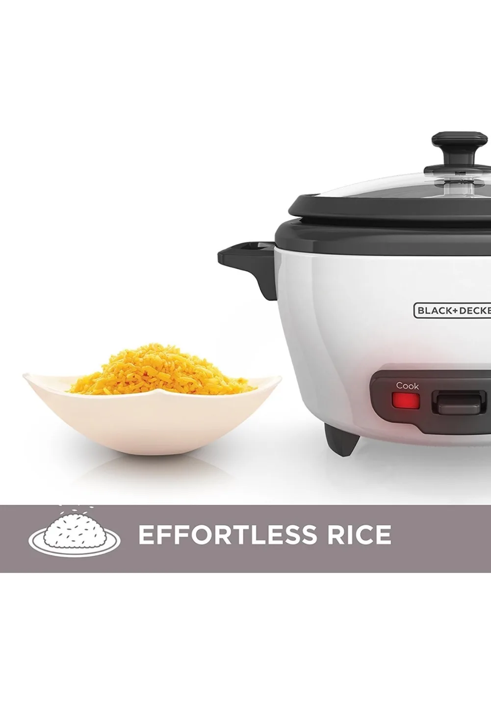 Black+Decker 6-Cup Rice Cooker & Steamer image indicator(6)