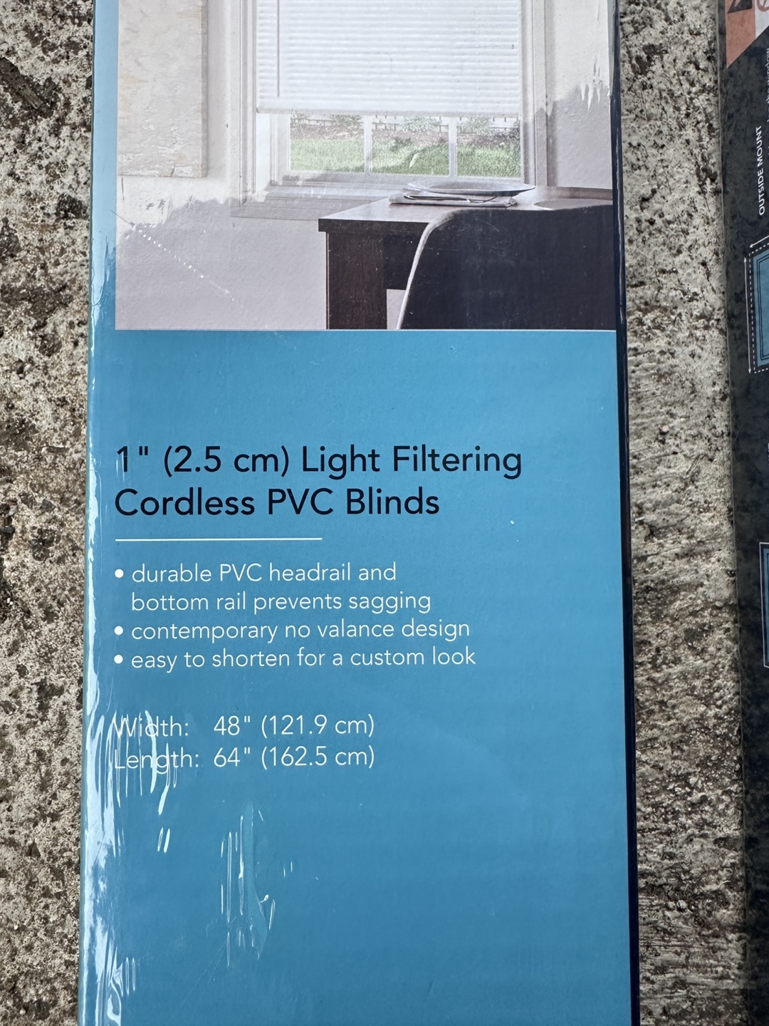 3x New Cordless Light Filtering PVC Blinds - photo 3