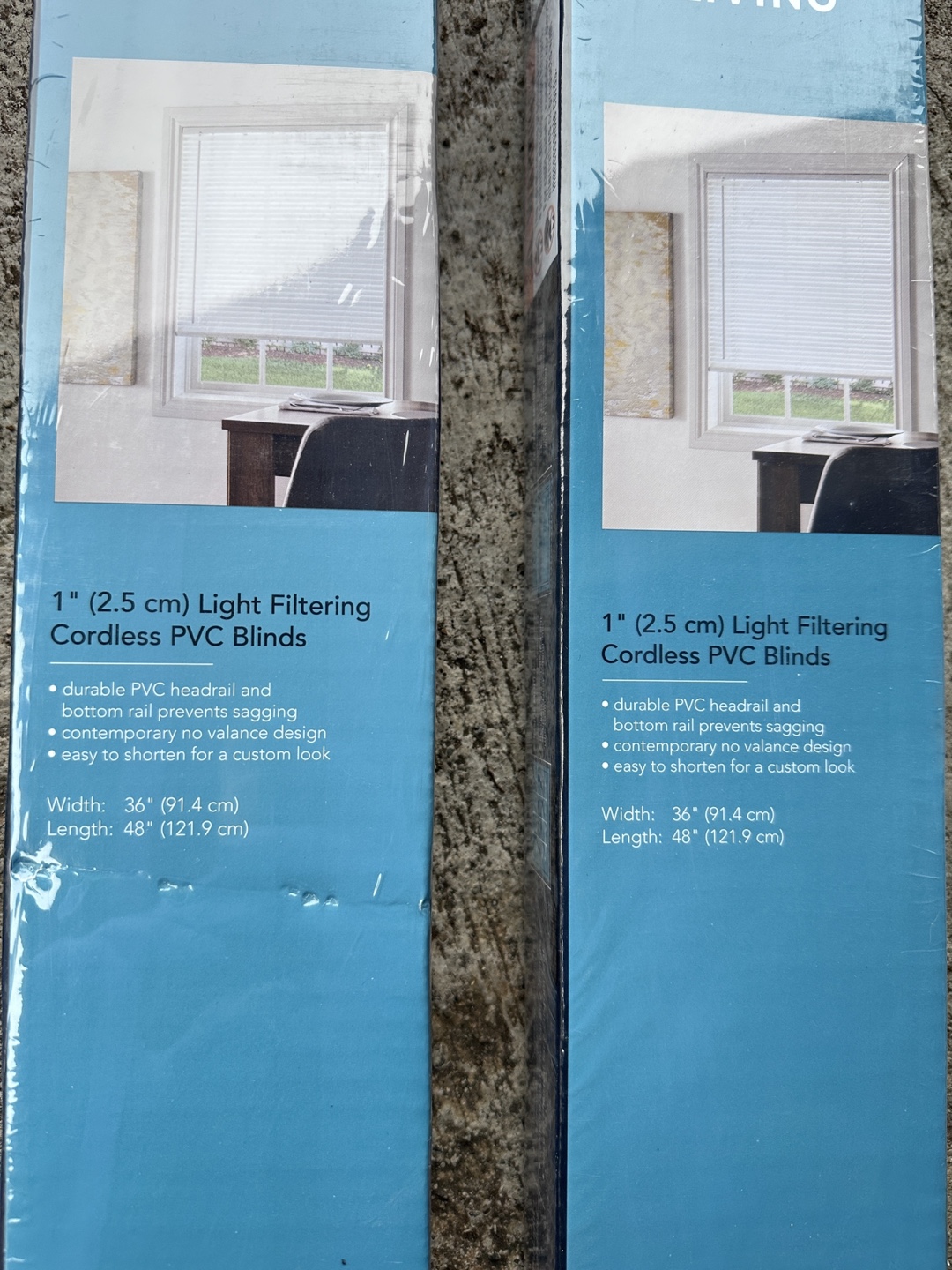 3x New Cordless Light Filtering PVC Blinds - photo 4