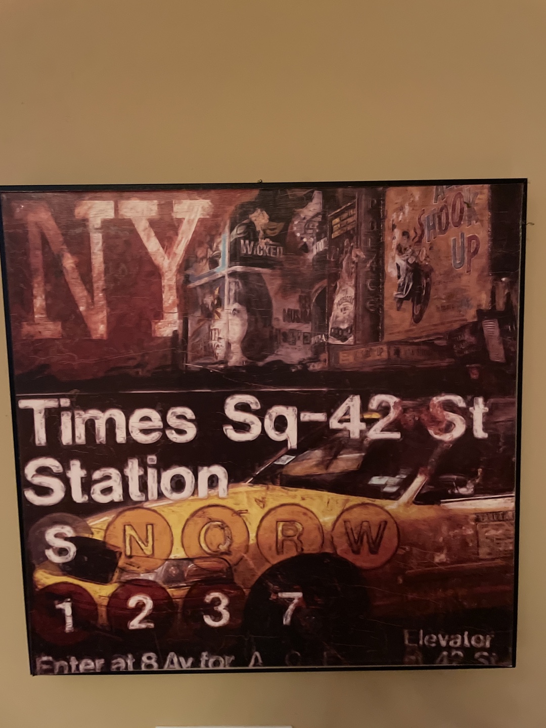 NY Times Square Station Art Print