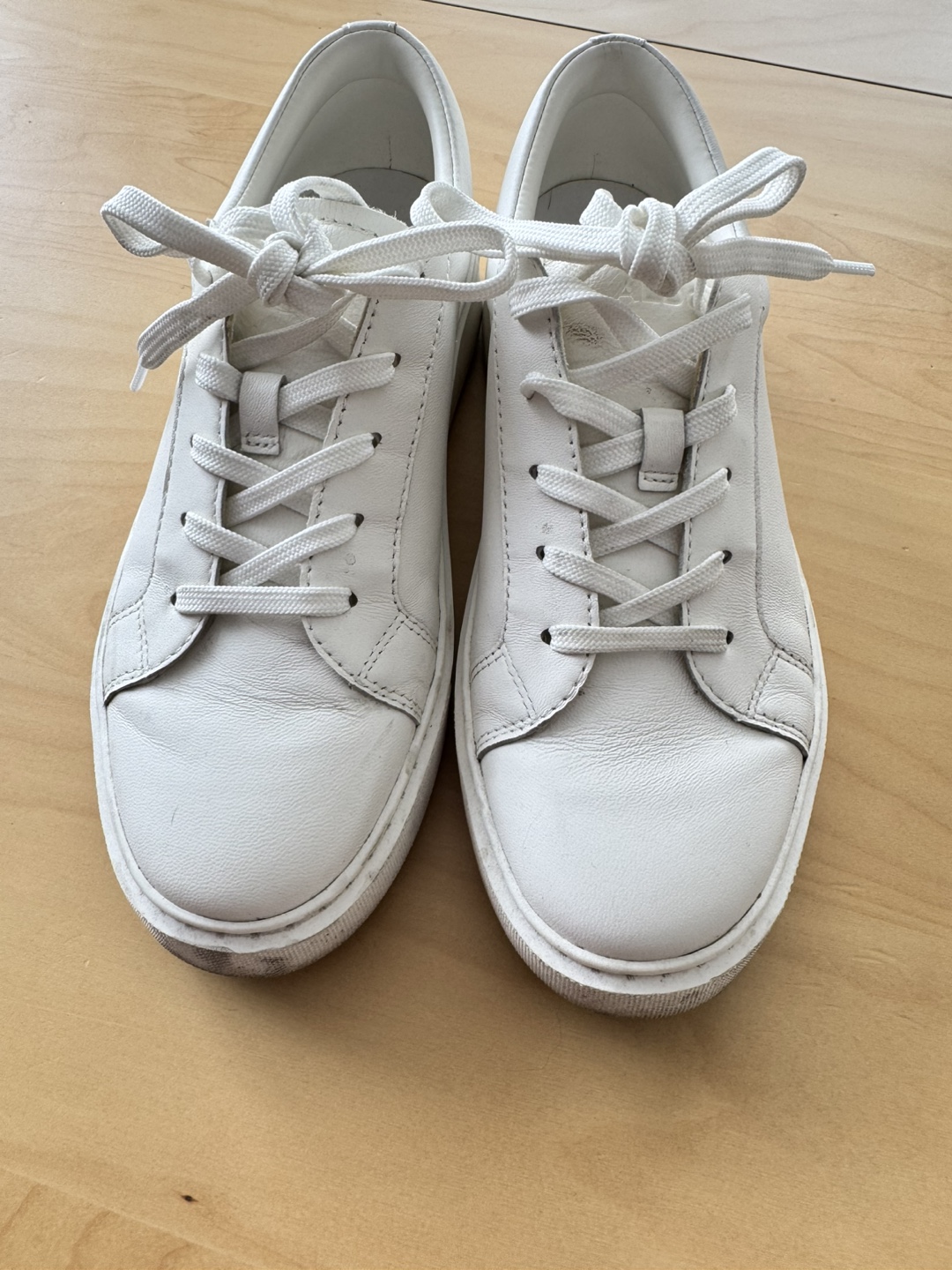 Women's Aldo White Leather Sneakers - Size 7
