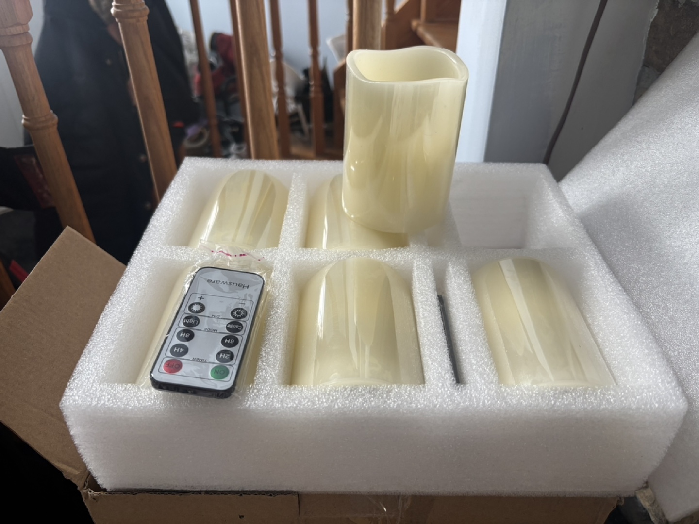 Set of 12 LED Candles with Remote