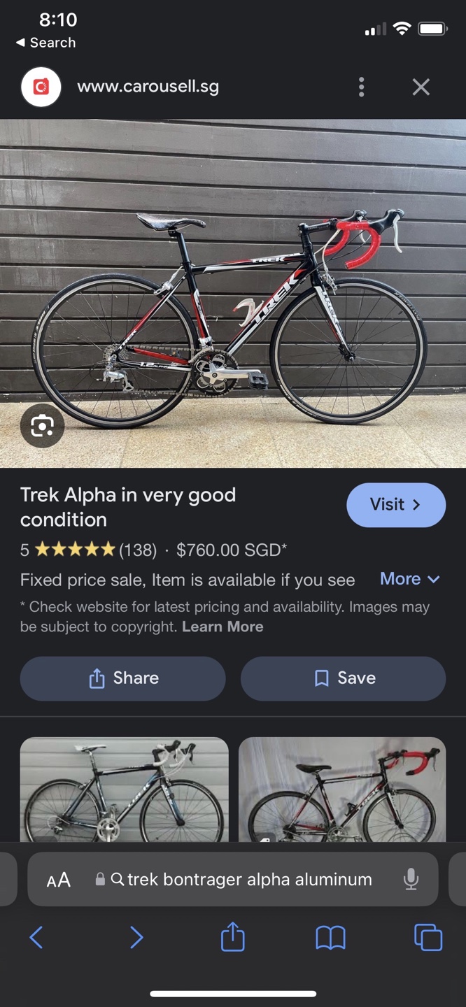 Trek Alpha Road Bike