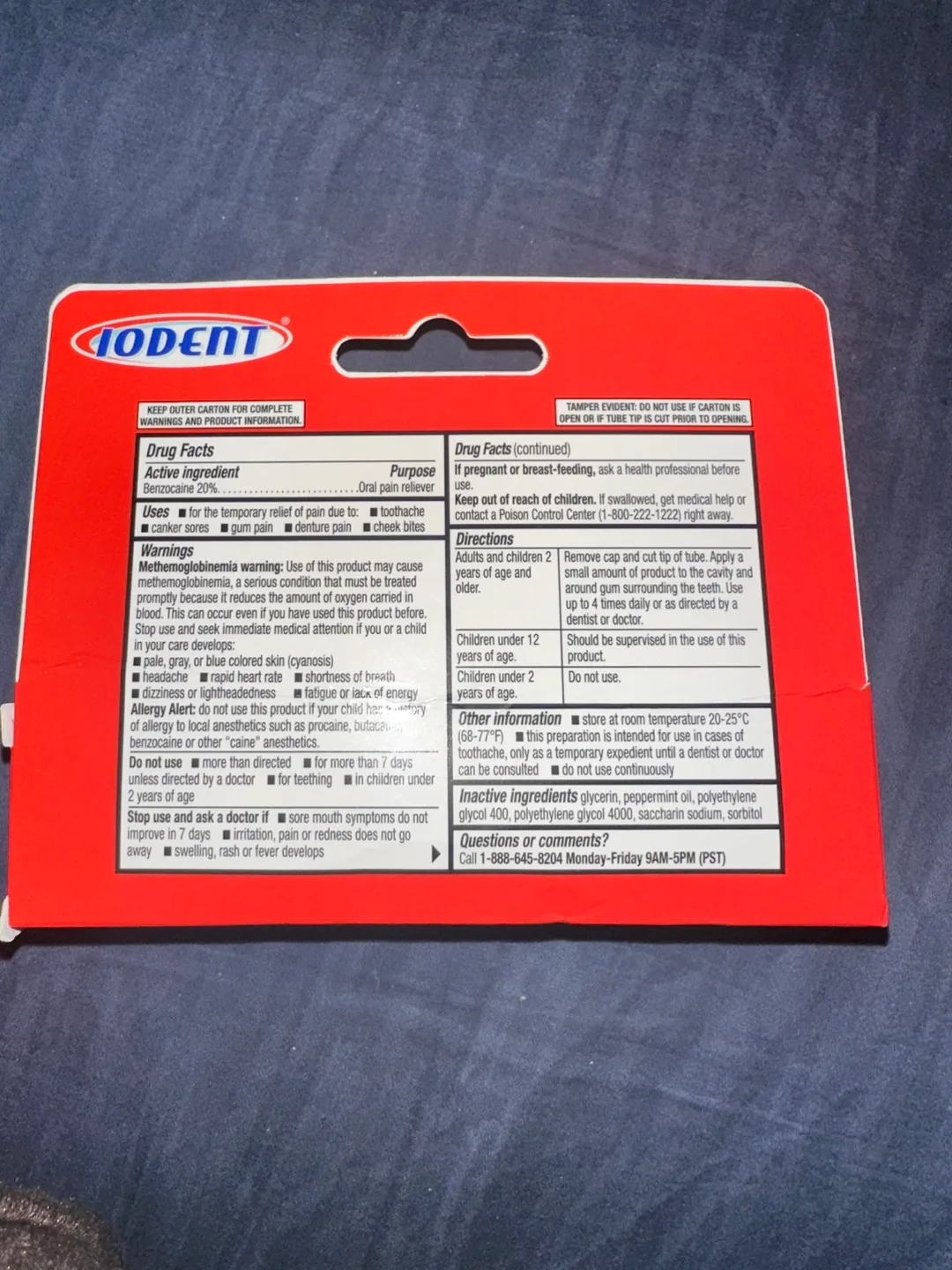 #freecycle IODENT Maximum Strength Oral Analgesic Gel image indicator(2)