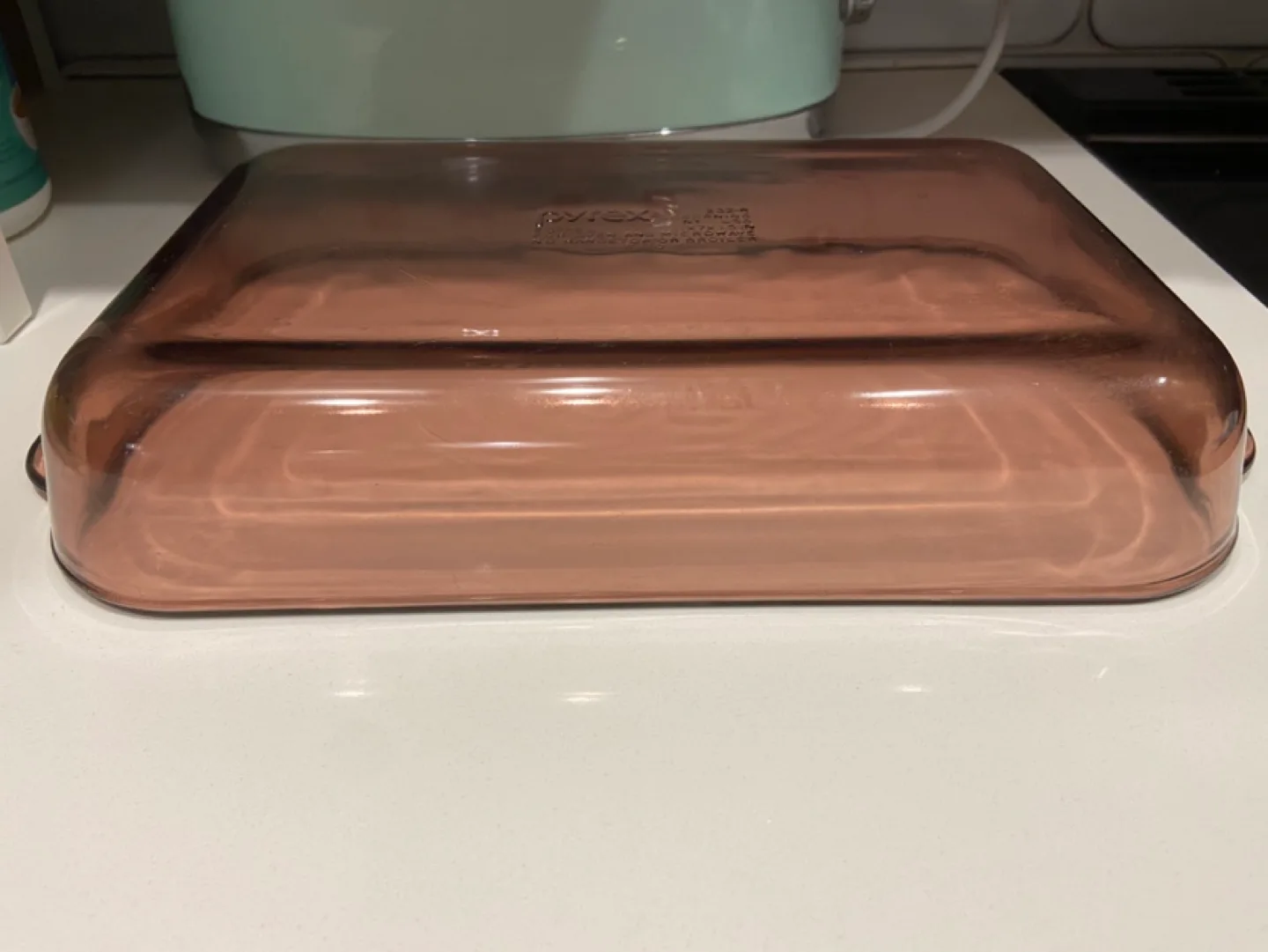 Vintage Cranberry Glass Pyrex Baking Dish - 232R (2L) image indicator(6)