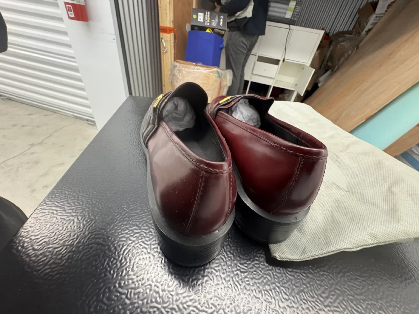 Brand New Women's Burgundy real Leather Loafers - GEOX Respira image indicator(3)