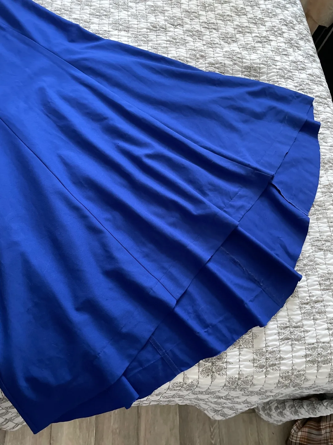 Stunning Royal Blue and Black Formal Gown image indicator(4)