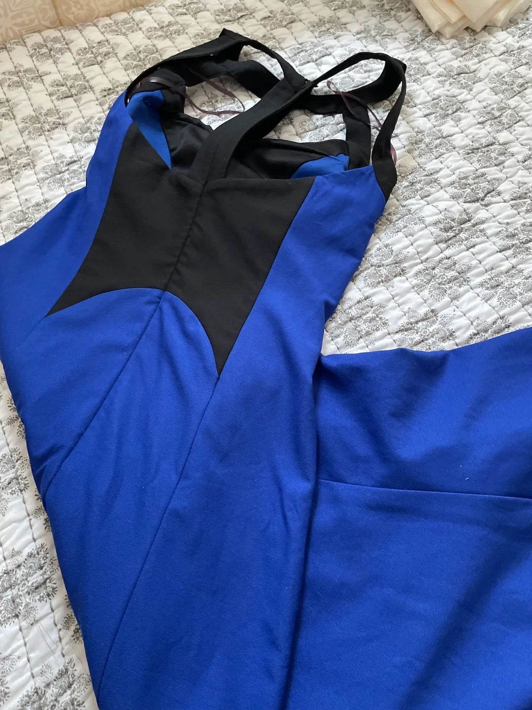 Stunning Royal Blue and Black Formal Gown image indicator(3)
