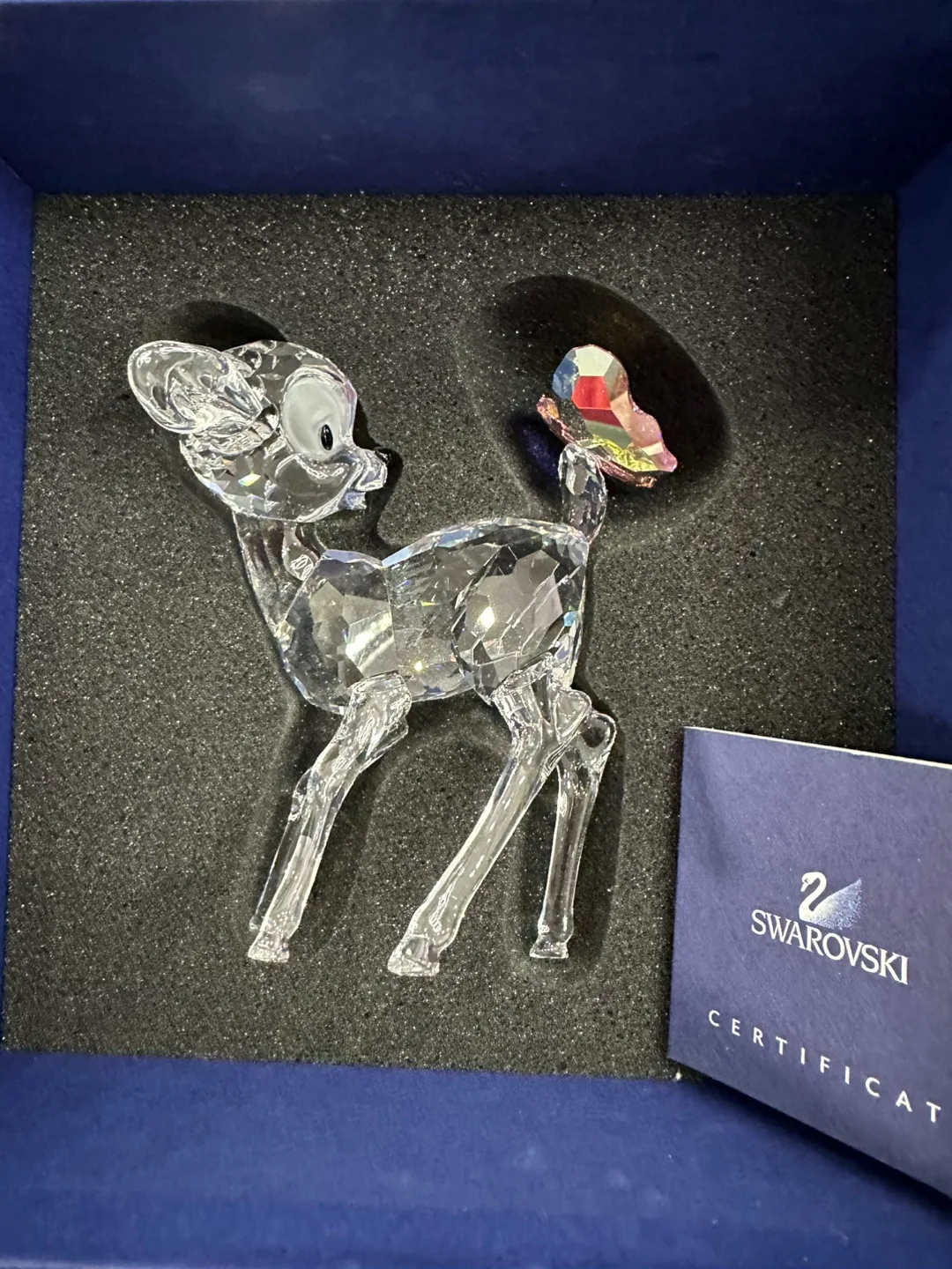 Swarovski Bambi Figurine with Butterfly image indicator(5)