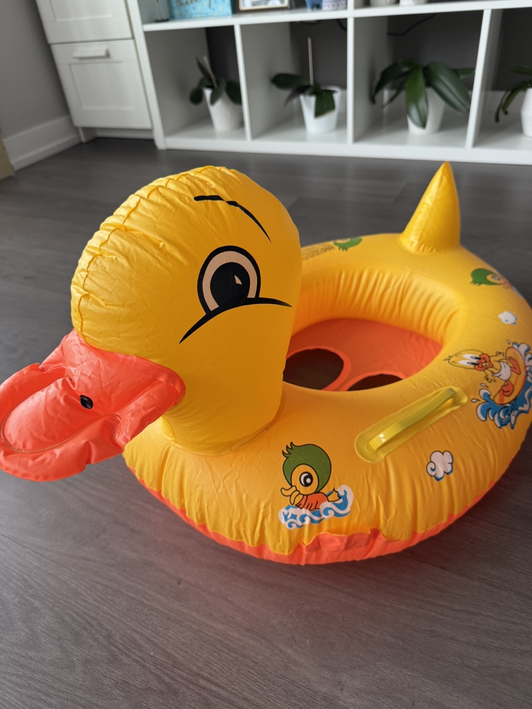 Yellow Duck Inflatable Baby Float