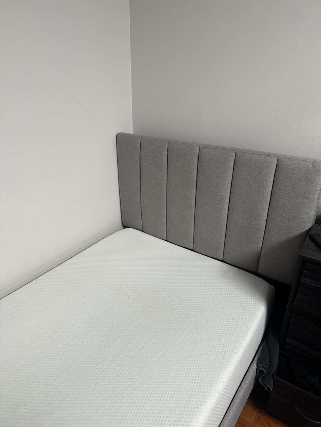 Twin XL Size Platform Bed Frame with Mattress