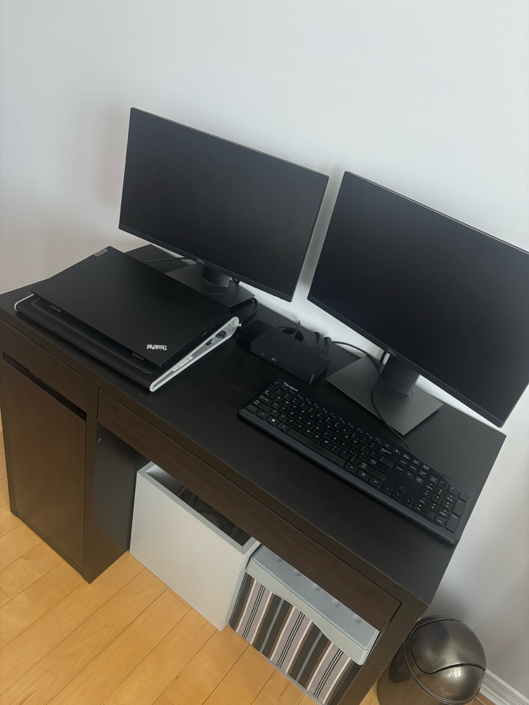 IKEA Desk - Black-Brown