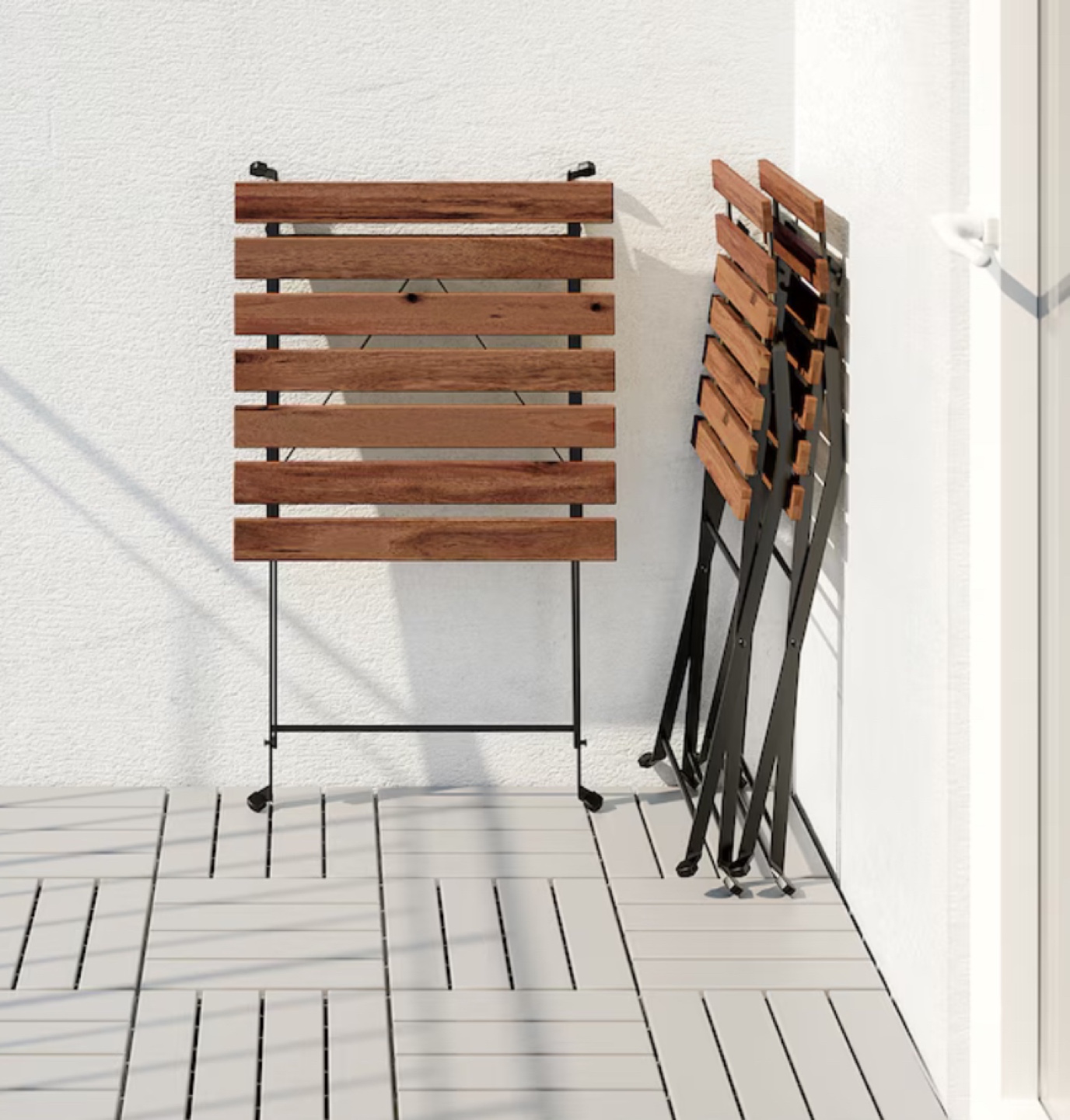 IKEA Outdoor Folding Table and Chair Set - photo 3
