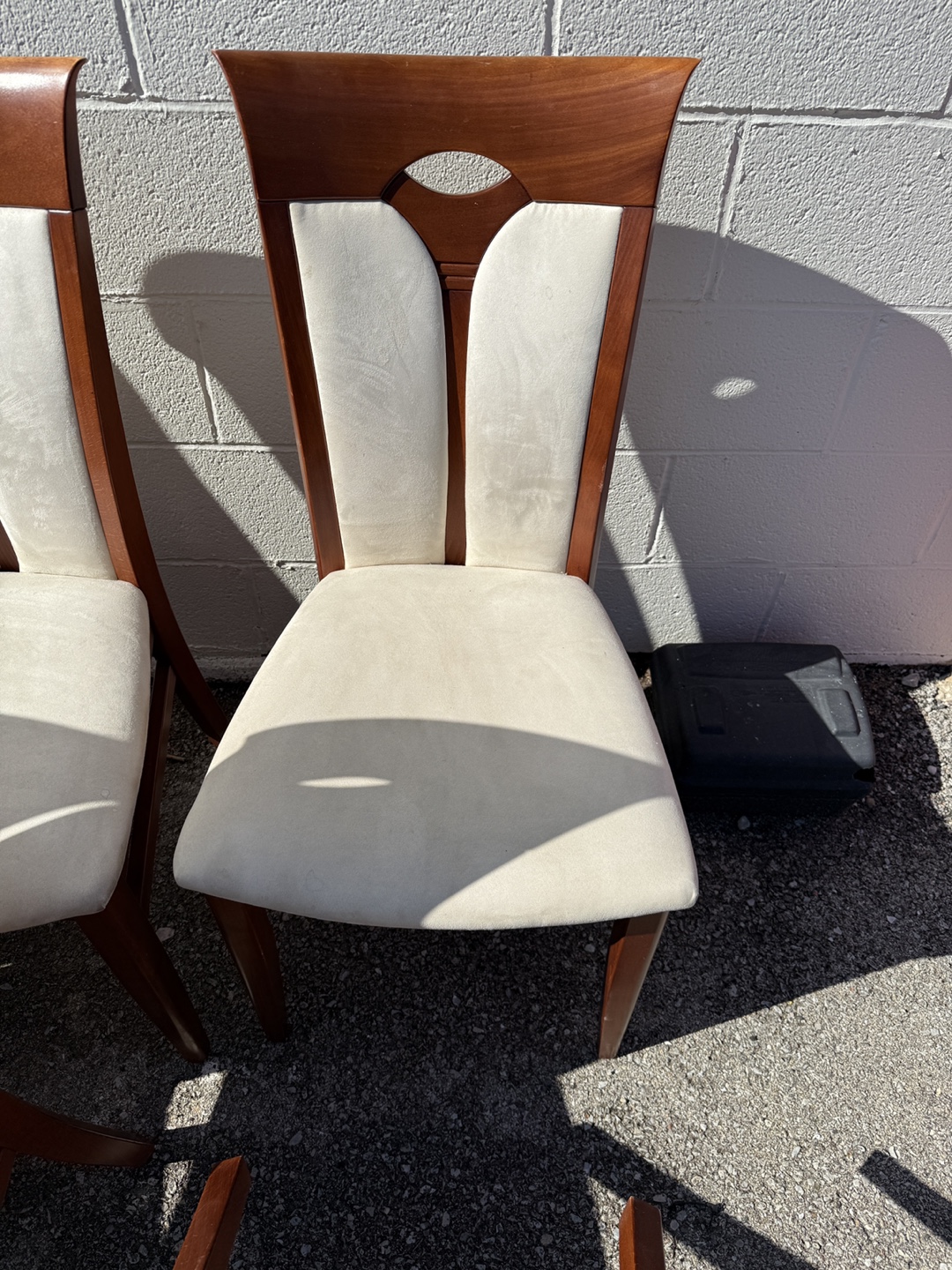 8 Dining Chairs - Wood and Upholstered Seats - photo 5