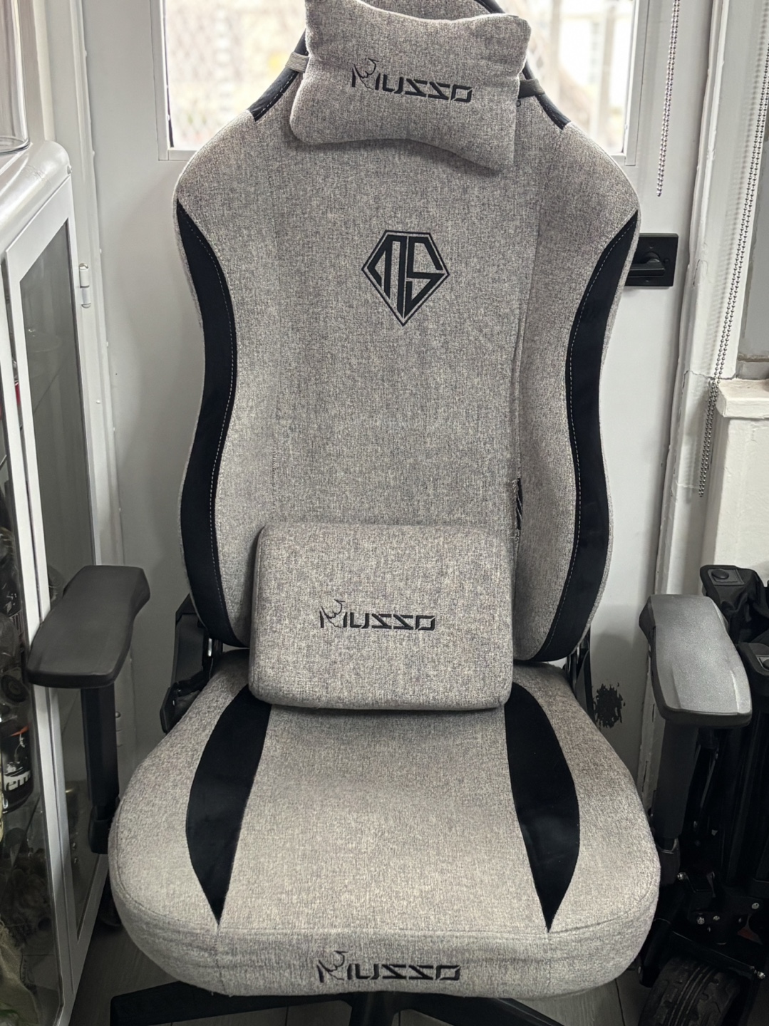 Riussio Gaming Chair with Lumbar and Headrest Pillows