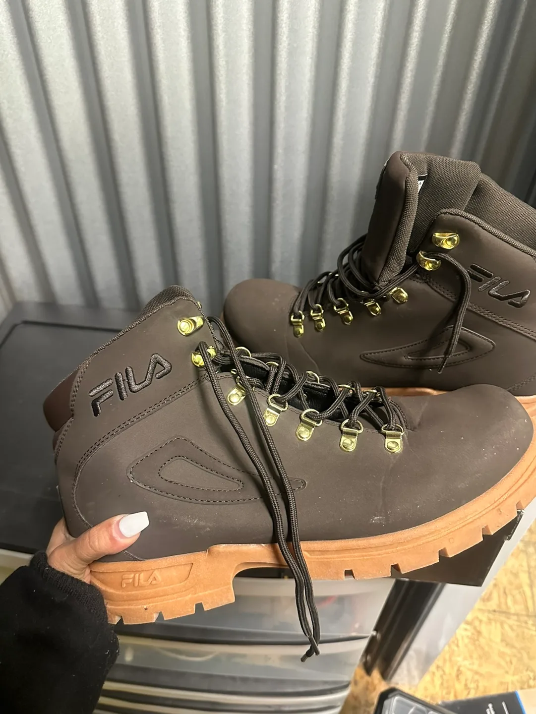 Fila Brown Hiking Boots size 13 image indicator(2)