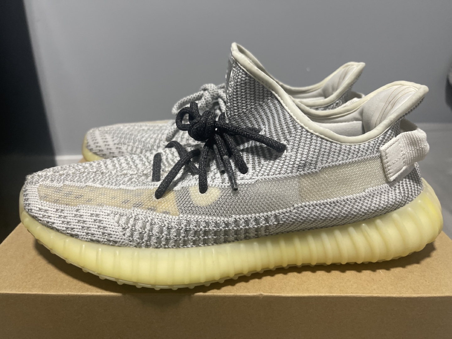 Adidas Yeezy Boost 350 V2 Black/White/Black Size 10 - photo 4