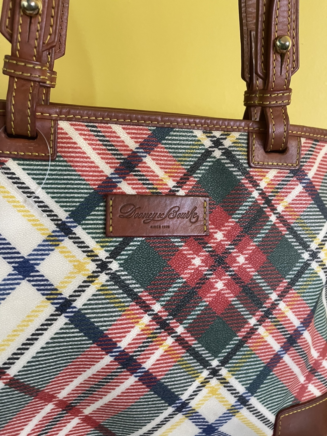 Dooney & Bourke Plaid Tote Bag - photo 5