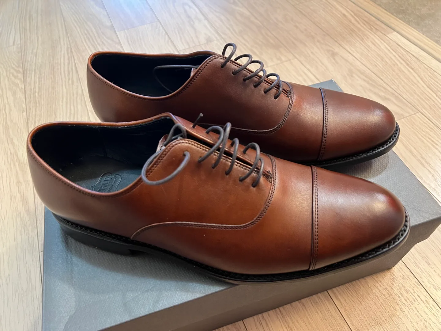 Brown Leather Oxford Dress Shoes - Size 10 Thursday Boots image indicator(3)