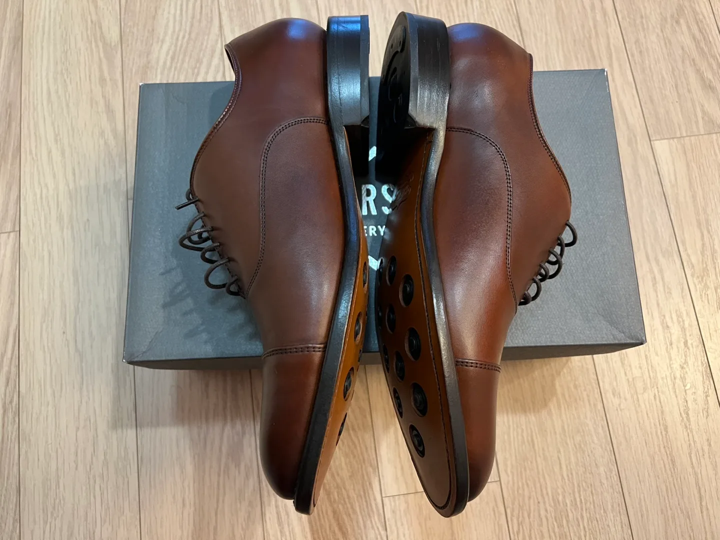 Brown Leather Oxford Dress Shoes - Size 10 Thursday Boots image indicator(6)