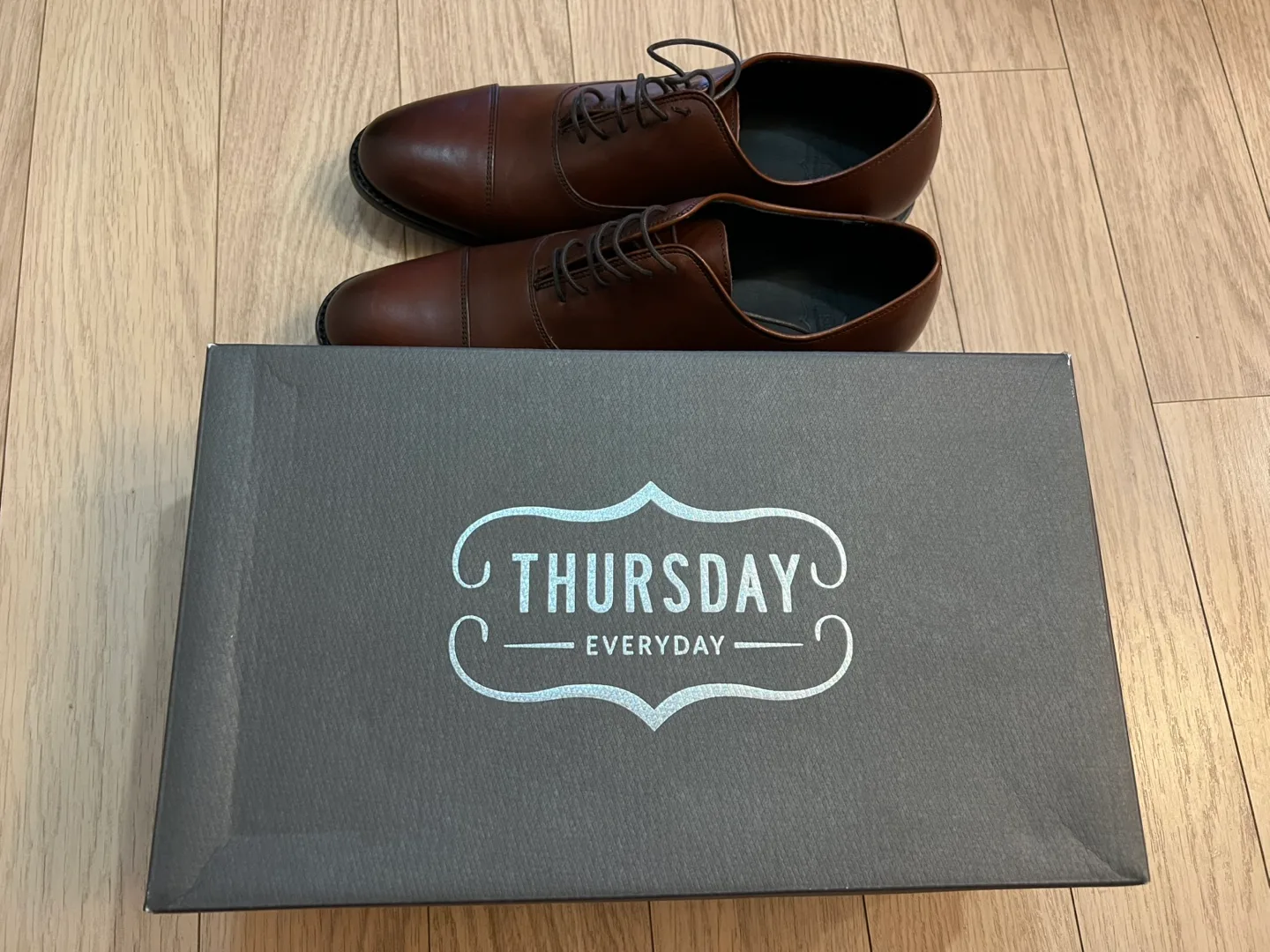 Brown Leather Oxford Dress Shoes - Size 10 Thursday Boots image indicator(9)