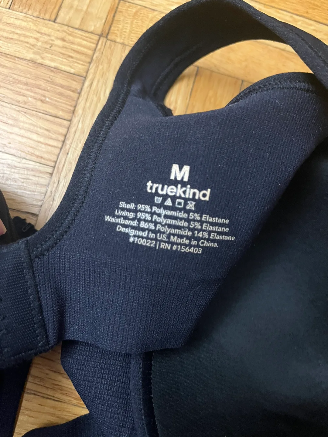 TrueKind Medium Black Sports Bra image indicator(2)