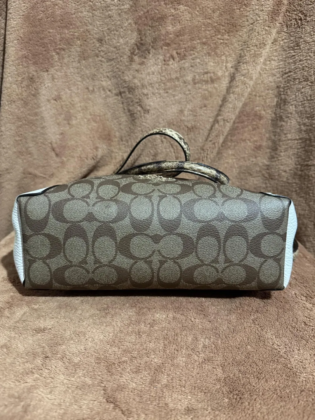 COACH KACEY SATCHEL IN COLORBLOCK SIGNATURE CANVAS image indicator(4)