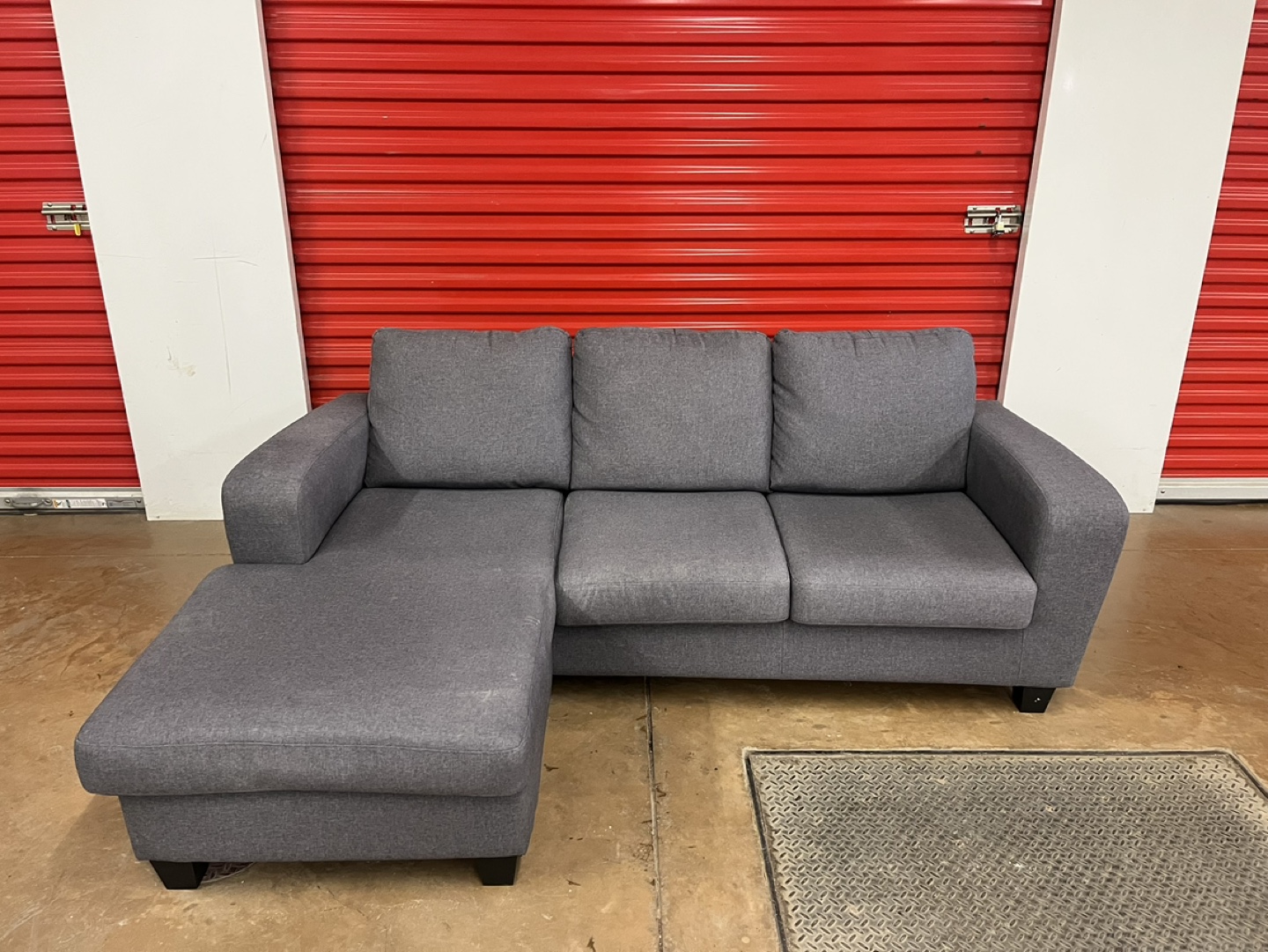 Reversible Grey Sectional (Delivery Available) - photo 2