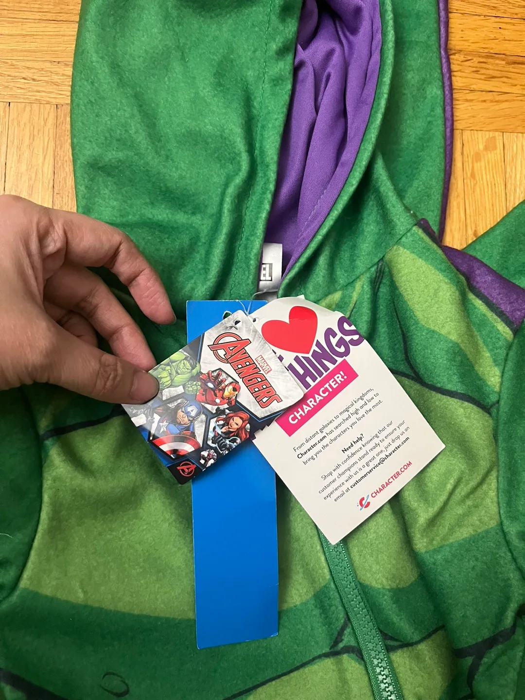 Marvel Hulk Zip-Up Onesie image indicator(2)